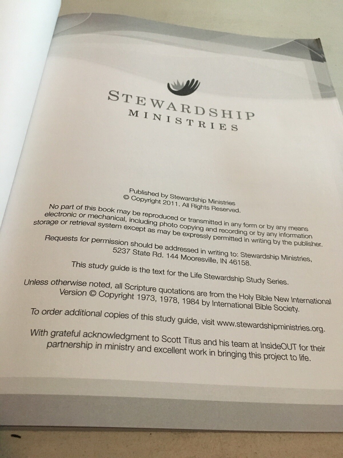 Who’s in Charge Here? 13 Week life Stewardship Study. Study Guide. 172 Pages.