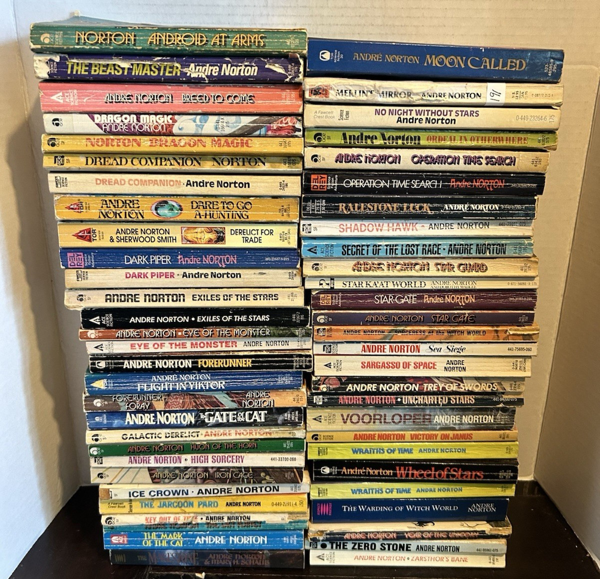 Andre Norton Book Lot 56 Vintage Sci-Fi Fantasy Paperbacks Collection Good Cond