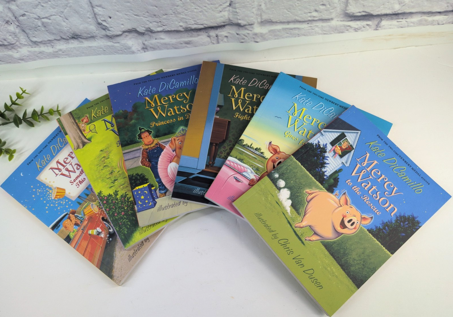 COMPLETE SET LOT 1-6!📚Kate DiCamillo MERCY WATSON Paperback Illustrated Books