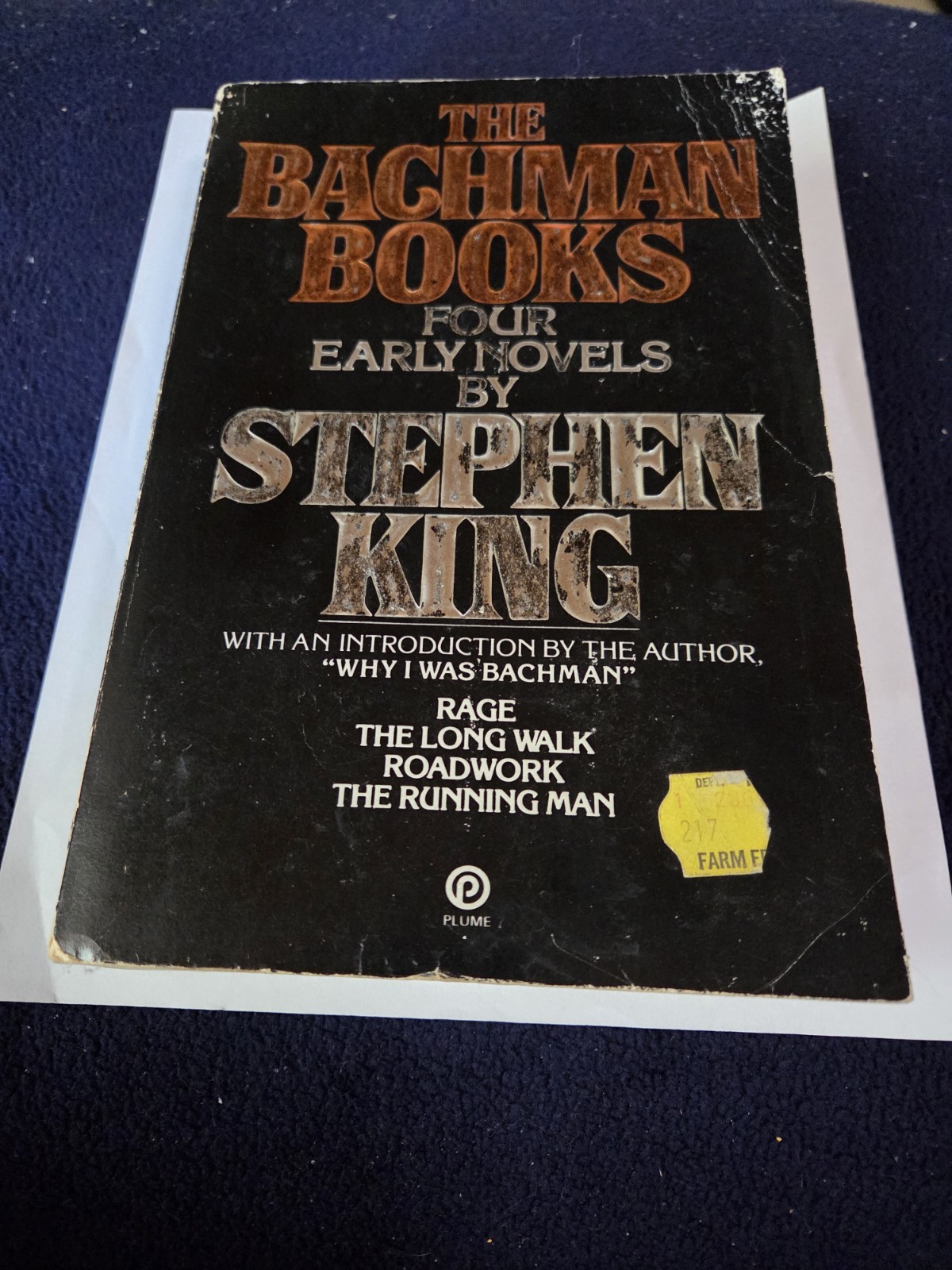Rare 1985 Stephen King Bachman Books First Print 4 Novels Running Man Soft Cover