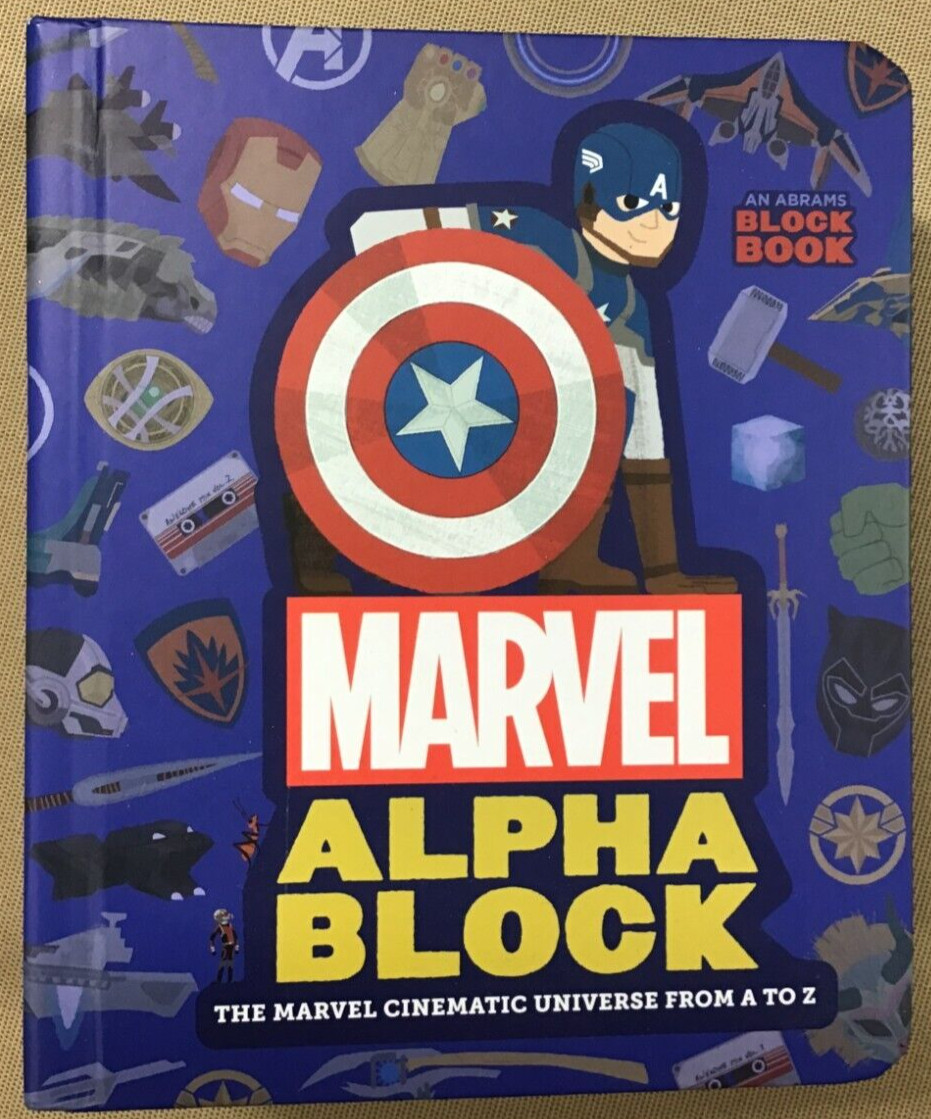 Marvel Alphablock by Marvel Studios (Board Book) NEW 📖