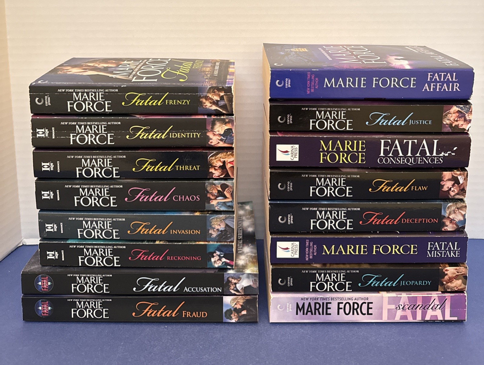 Lot of 16 ~ Paperback Books ~ Marie Force ~ Complete FATAL Series ~ VGC!