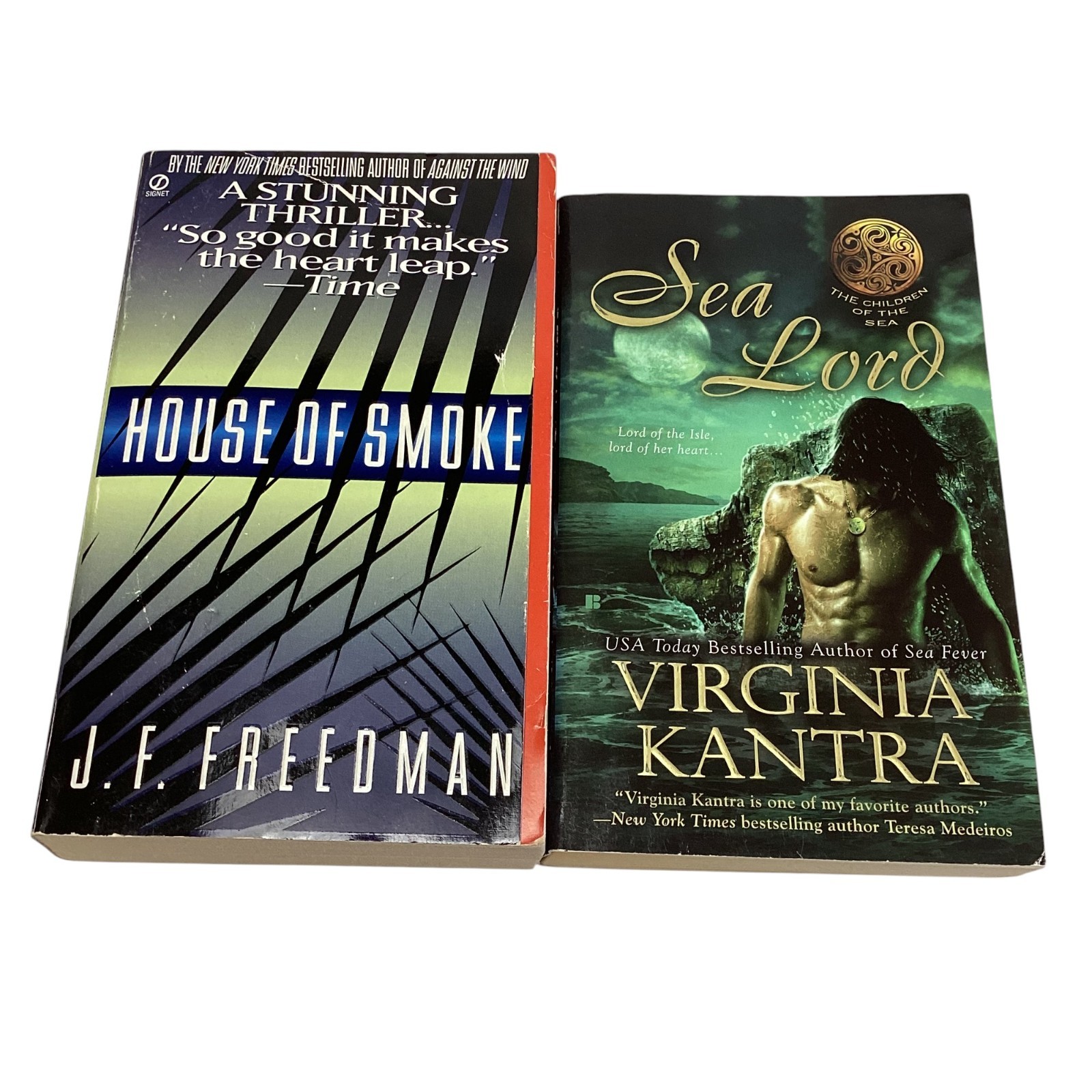 Sea Lord by Virginia Kantra & House of Smoke by J.F. Freedman, PB 2 Books