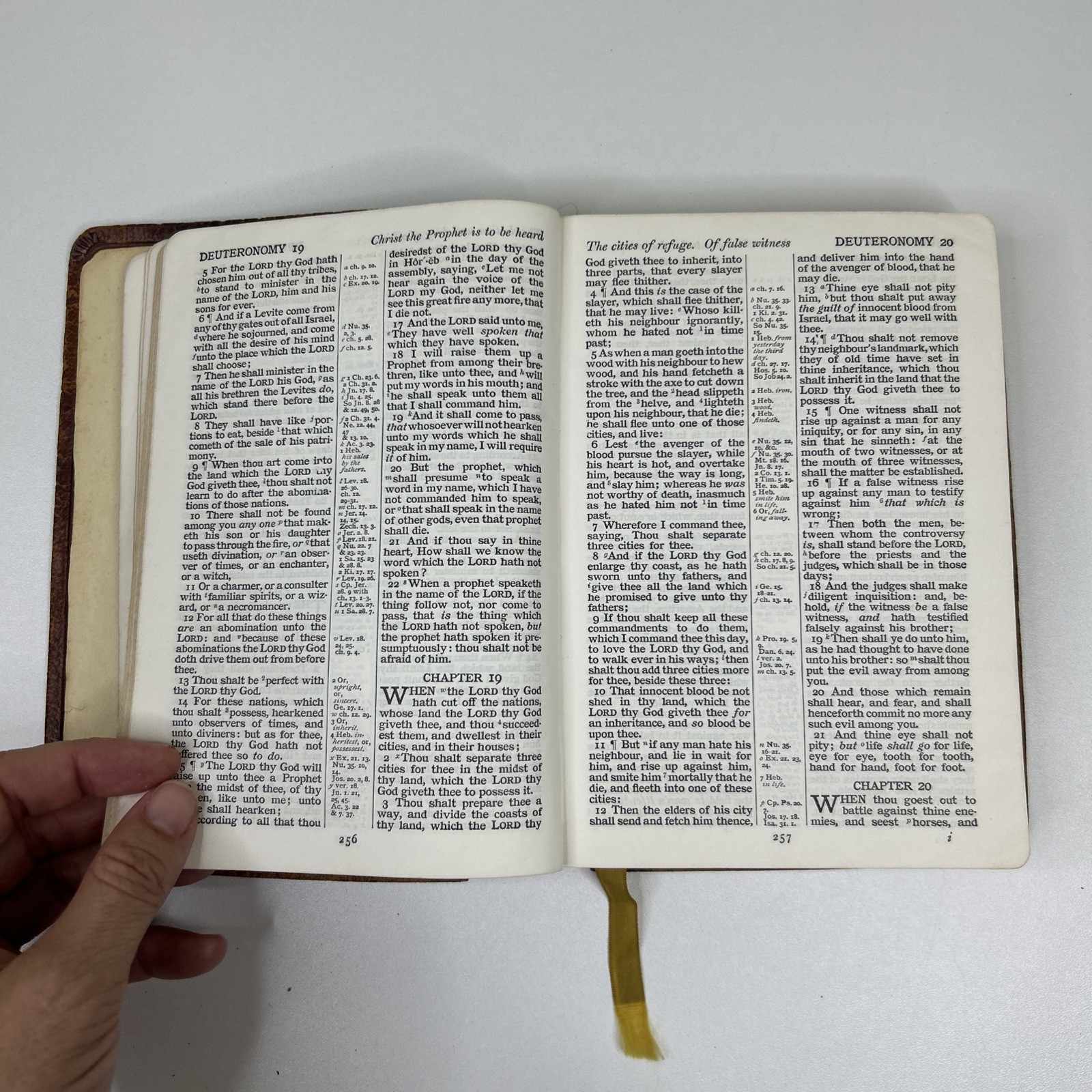 Holy Bible Cambridge 16 mo. Maps Old New Testaments Vintage 1940s Red Letter