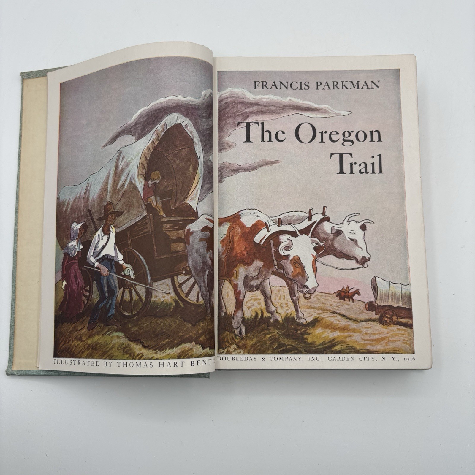 “The Oregon Trail” Francis Parkman HC 1945 illust. Thomas Hart Benton