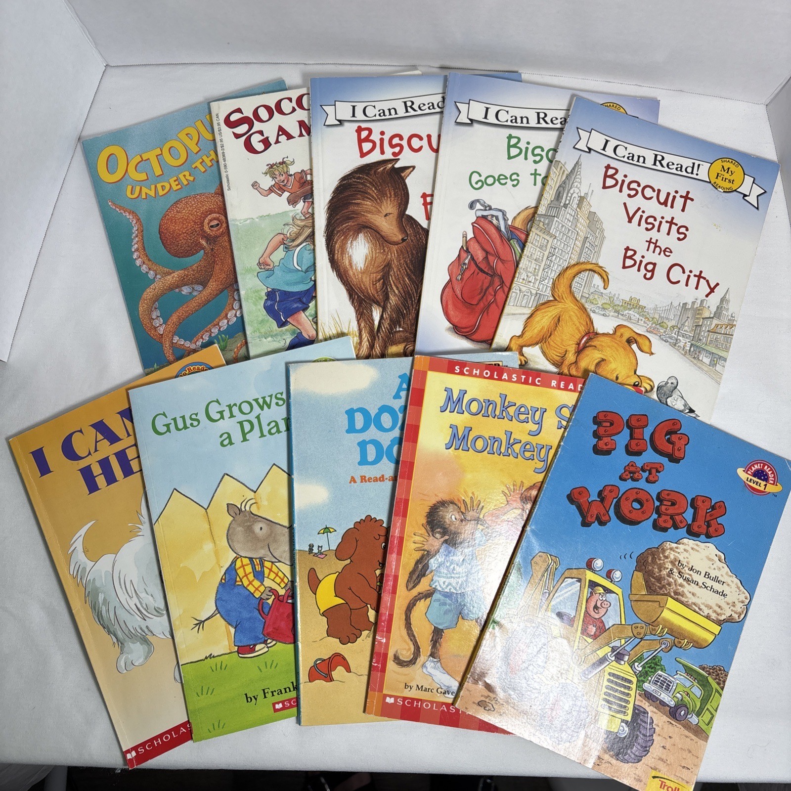 Random Lot of 10 Level My First Reader Step Into Reading I Can Read Unisex