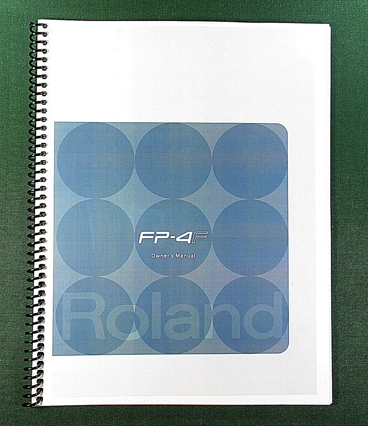 Roland FP-4F Owner’s Instruction Manual: 92 Pages & Protective Covers!