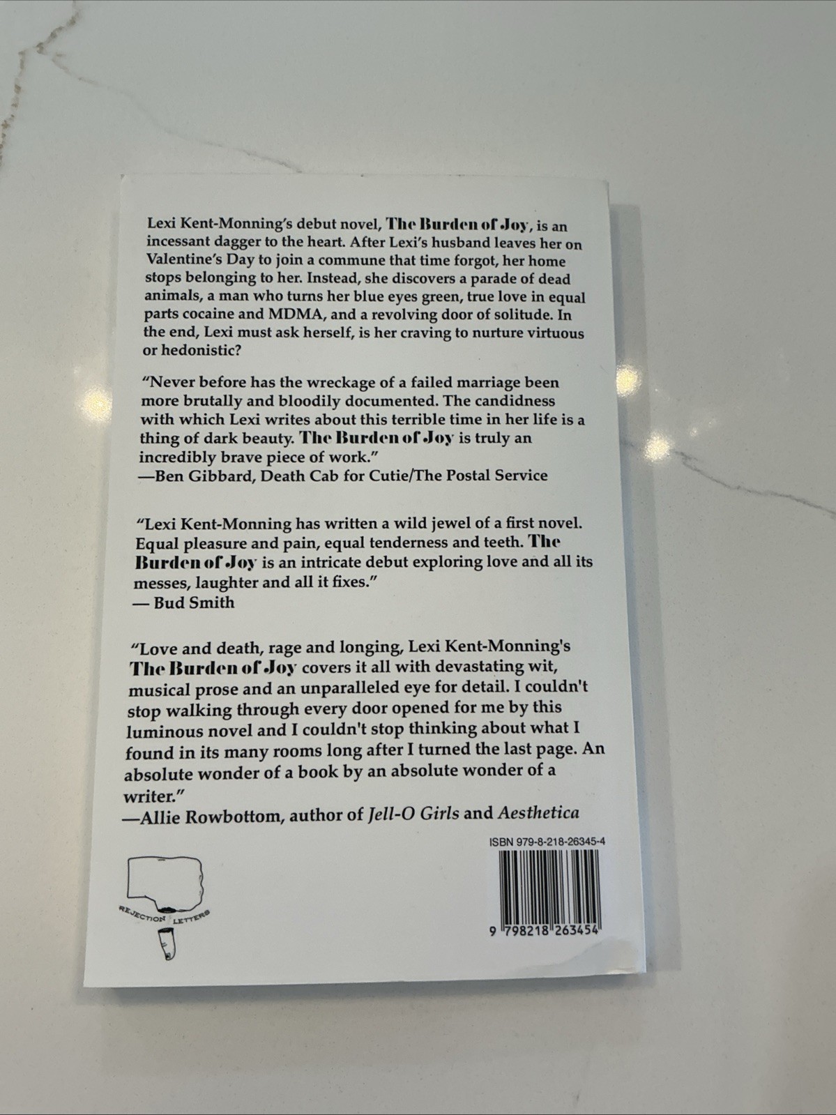 Lexi Kent-Monning The Burden Of Joy (Paperback)