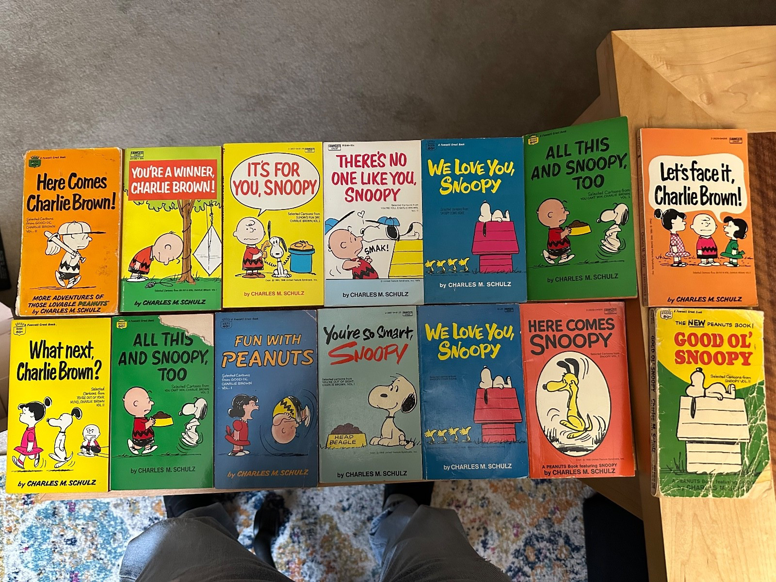 Peanuts Books (Lot of 14) Condition varies from Excellent to Fair (See photos)