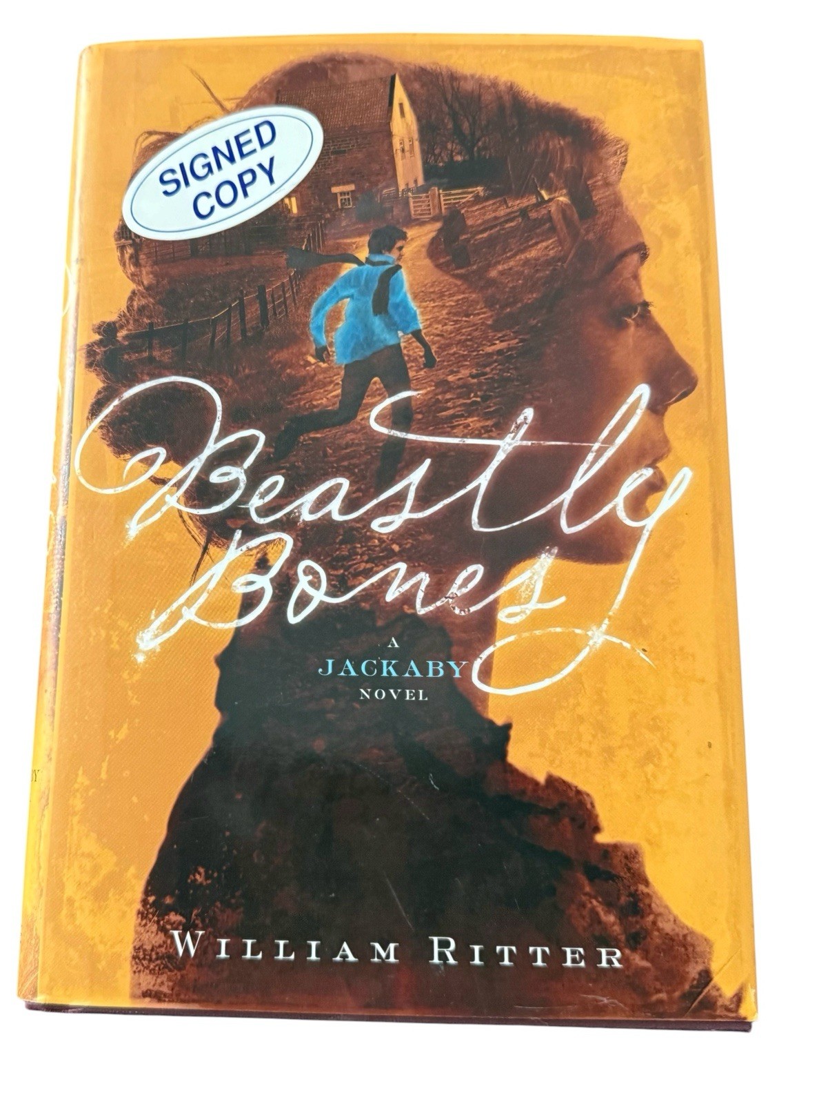 Beastly Bones: A Jackaby Novel by William Ritter 2015 Algonquin Signed Copy HCDJ