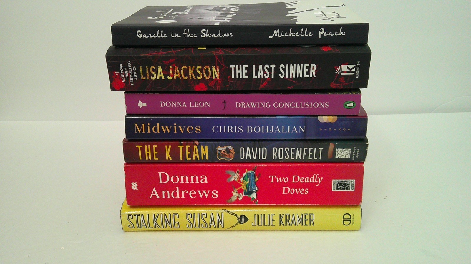 Lot of 7 Hardcover and Softcover Crime/Mystery Books Random Mix