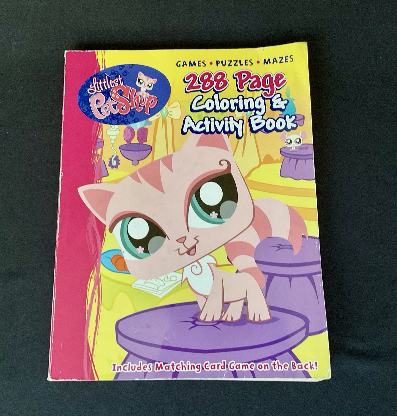 Littlest Pet Shop Coloring & Activity Book 228 Pages 2009 Hasbro Games Mazes