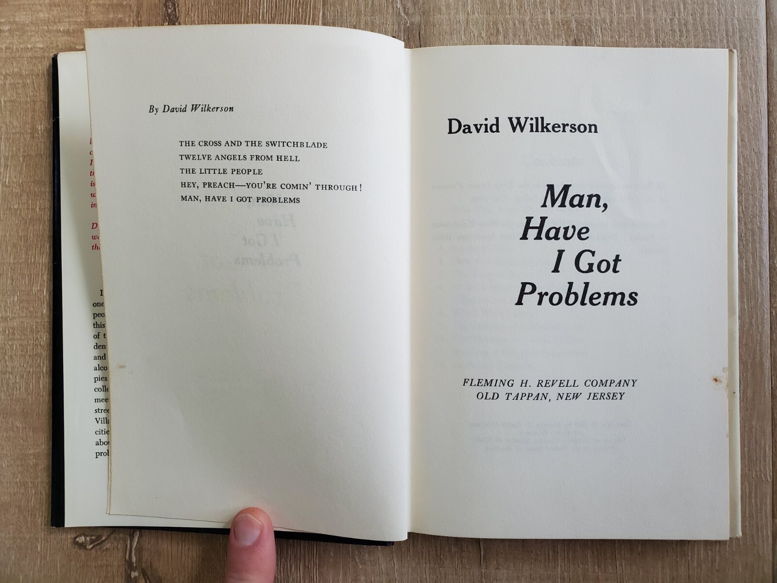 MAN HAVE I GOT PROBLEMS David Wilkerson 1969 HCDJ Revell Vintage Jesus People