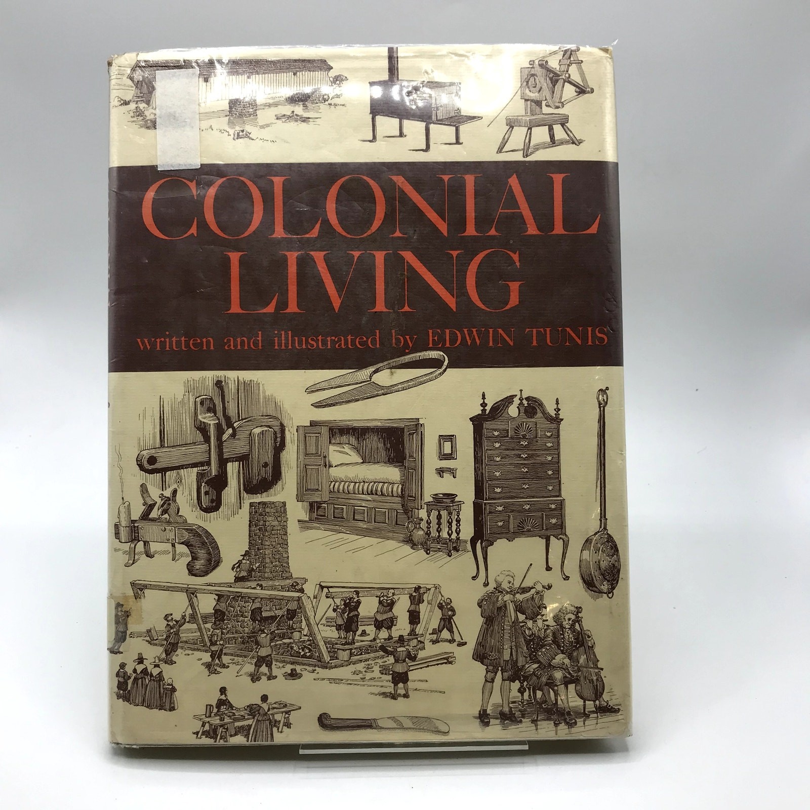 Colonial Living Edwin Tunis American History Juvenile Nonfiction Reference 1957