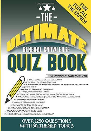The Ultimate General Knowledge Quiz Book: 50 themed topics with 1250 – VERY GOOD