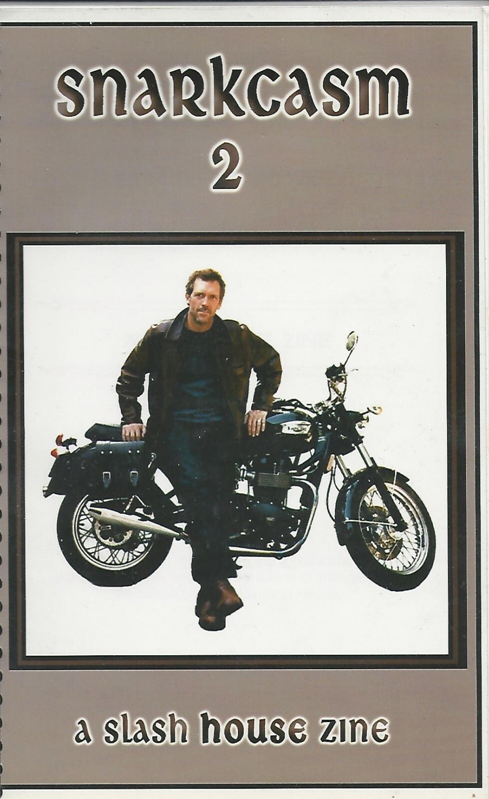 House Fanzine “Snarkcasm 2” Slash 2006 Digest Anthology Hugh Laurie