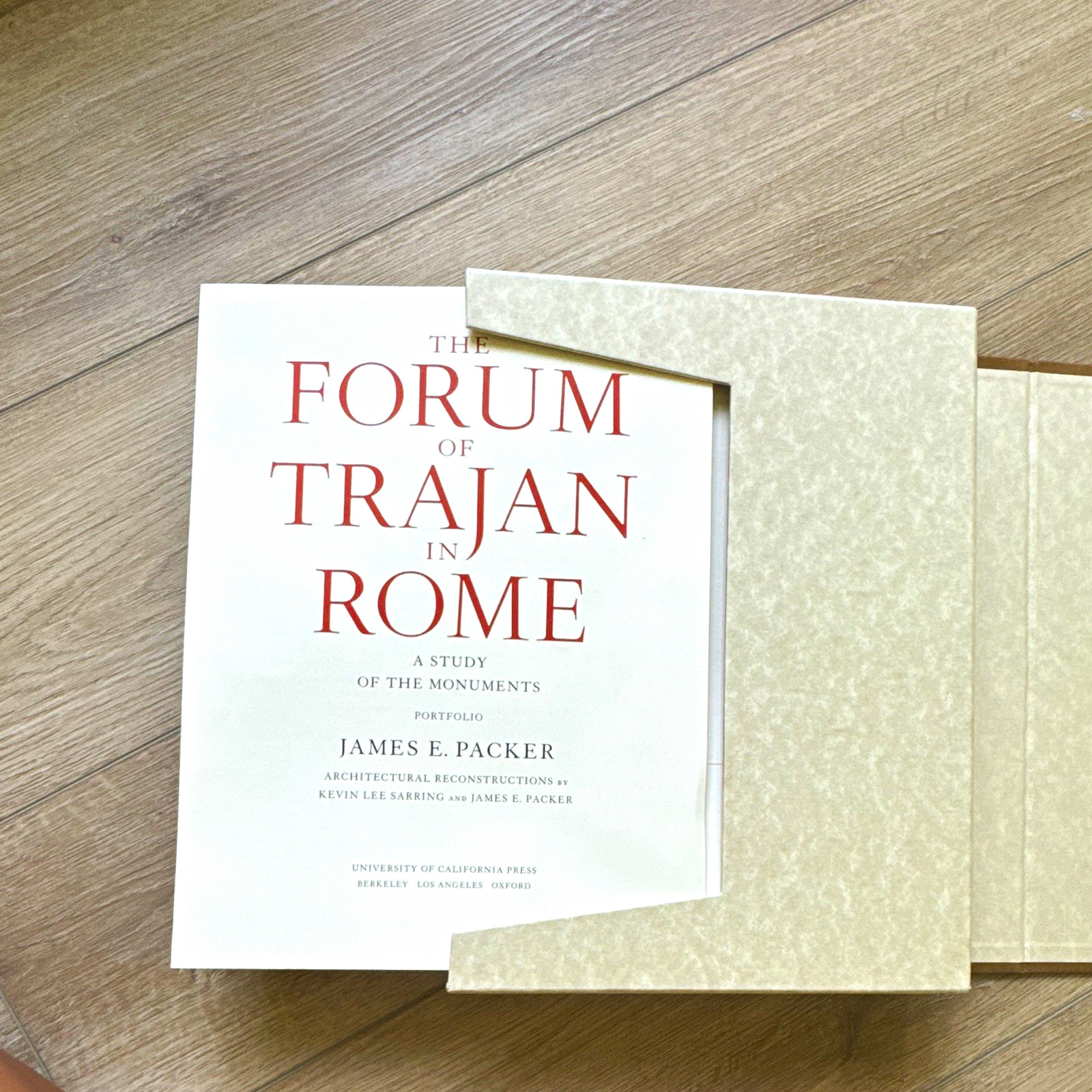 James E. Packer Forum of Trajan in Rome Portfolio Hardcover Slipcase 1997