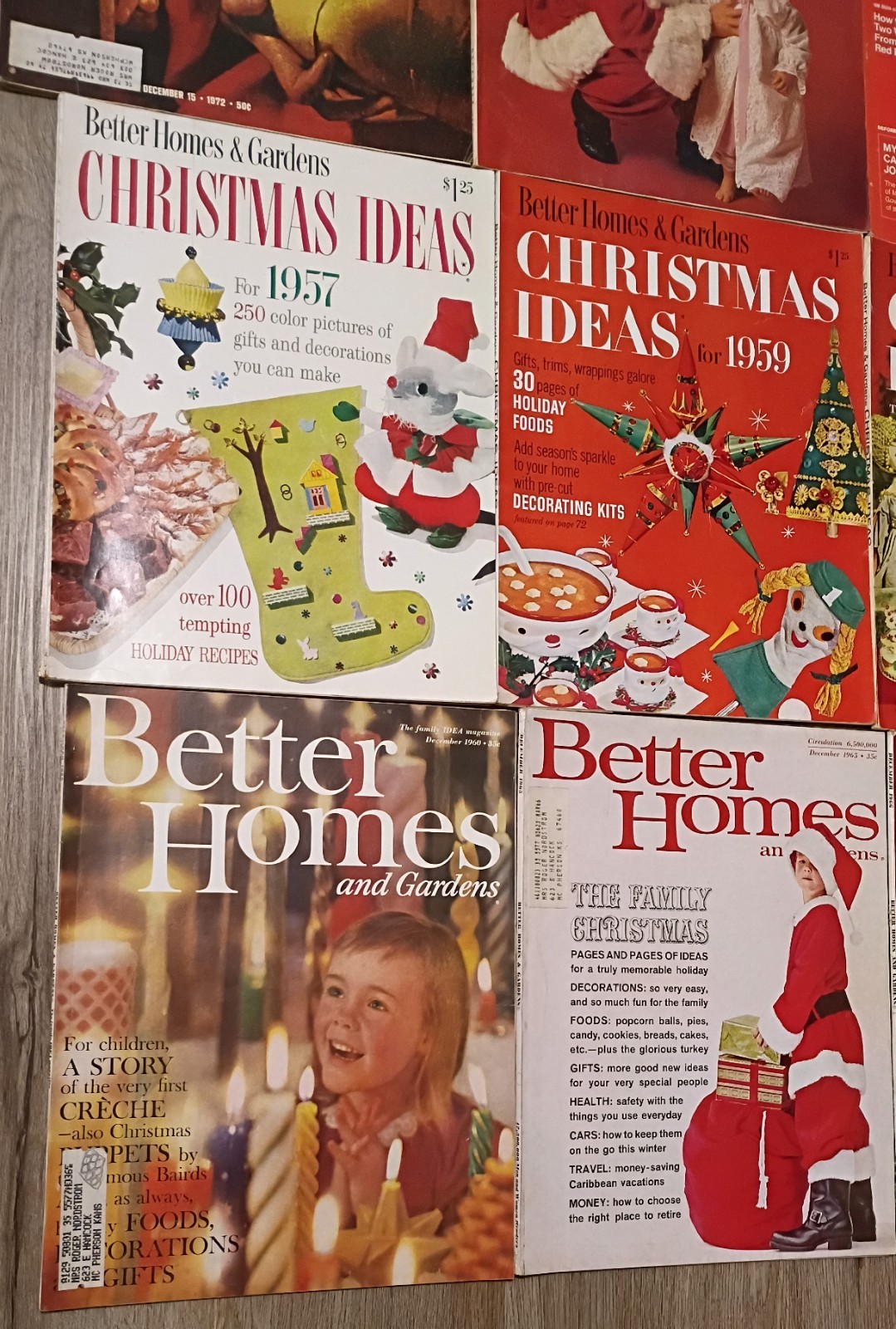 Lot 16 VTG 50’s 60’s 70’s McCall’s, Better Homes & Gardens Magazines Christmas