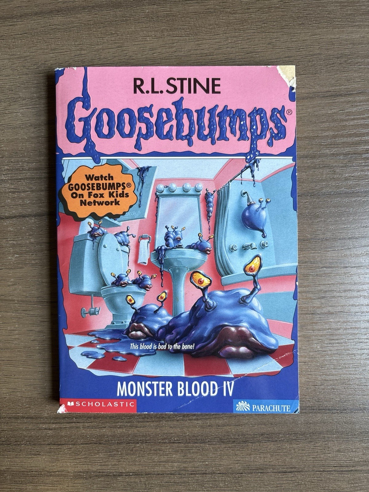 Goosebumps #62 Monster Blood IV 1st Print – R L Stine 1997 with Cards & Bookmark