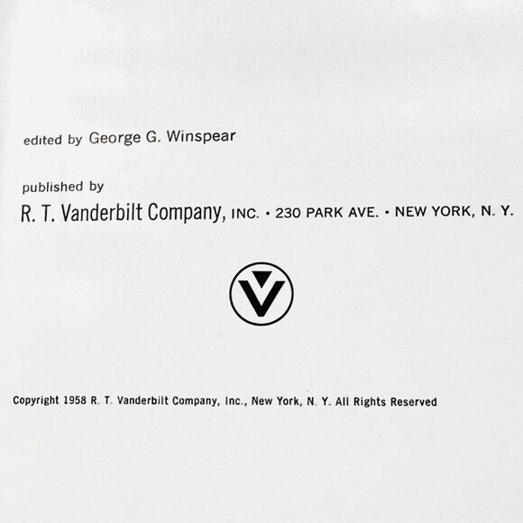The Vanderbilt Rubber Handbook 1958 – 620 pages – Very good vintage condition