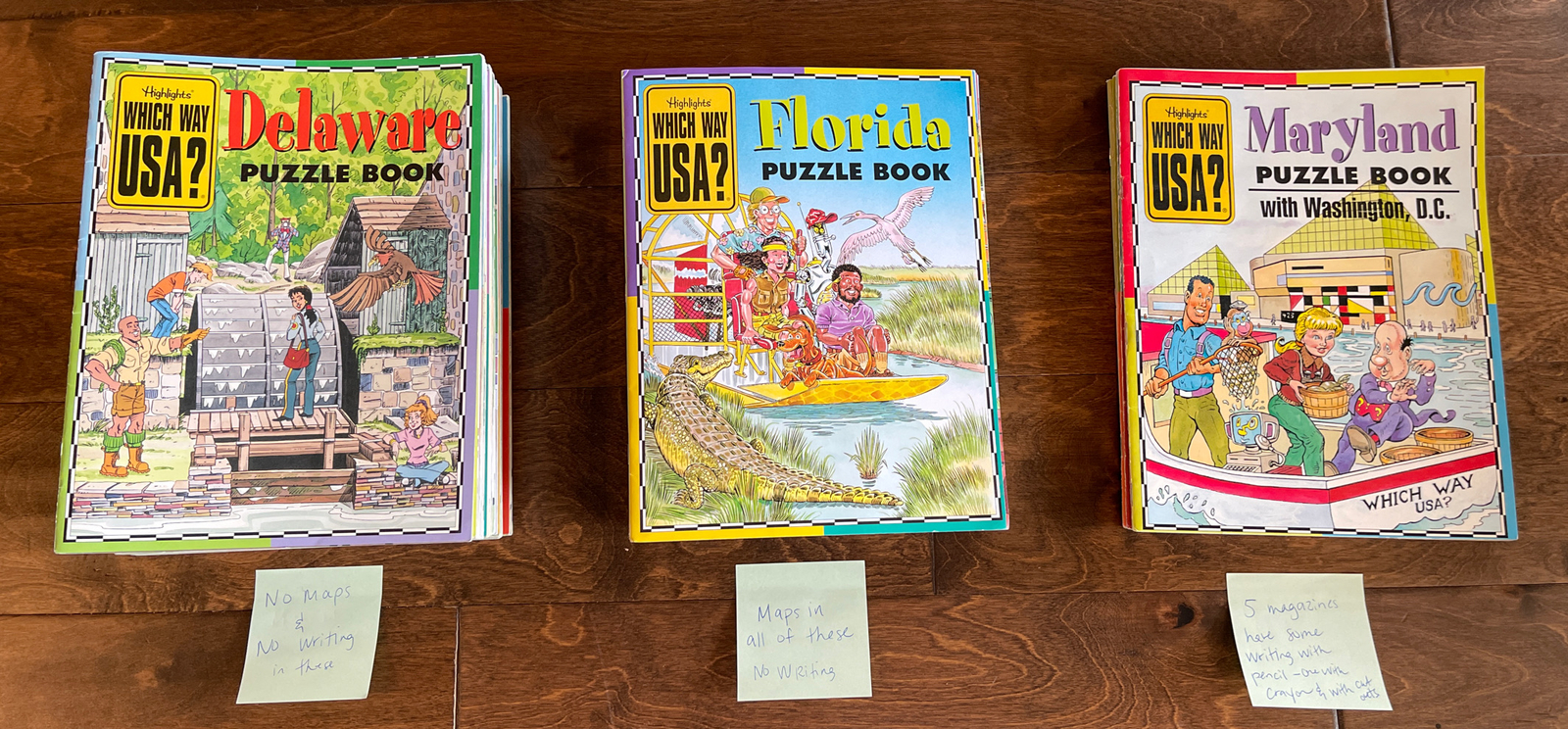 Highlights Magazines Which Way USA State Geography lot of 44 Very Nice!