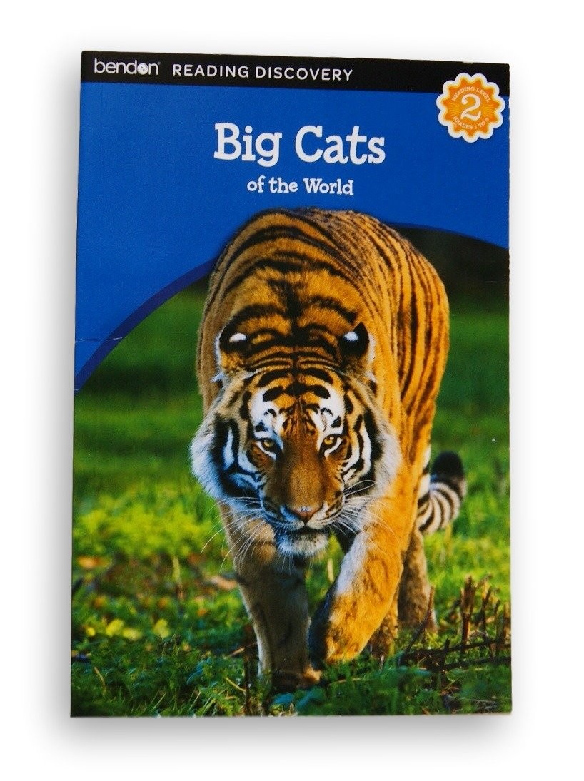 Bendon Reading Discovery Book Level 2 – Big Cats of the World – Grades 1-3