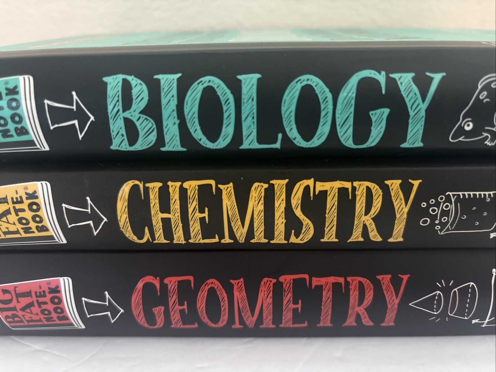 Big Fat Notebook Lot Of 3 Complete High School Study Guide Biology Chemistry