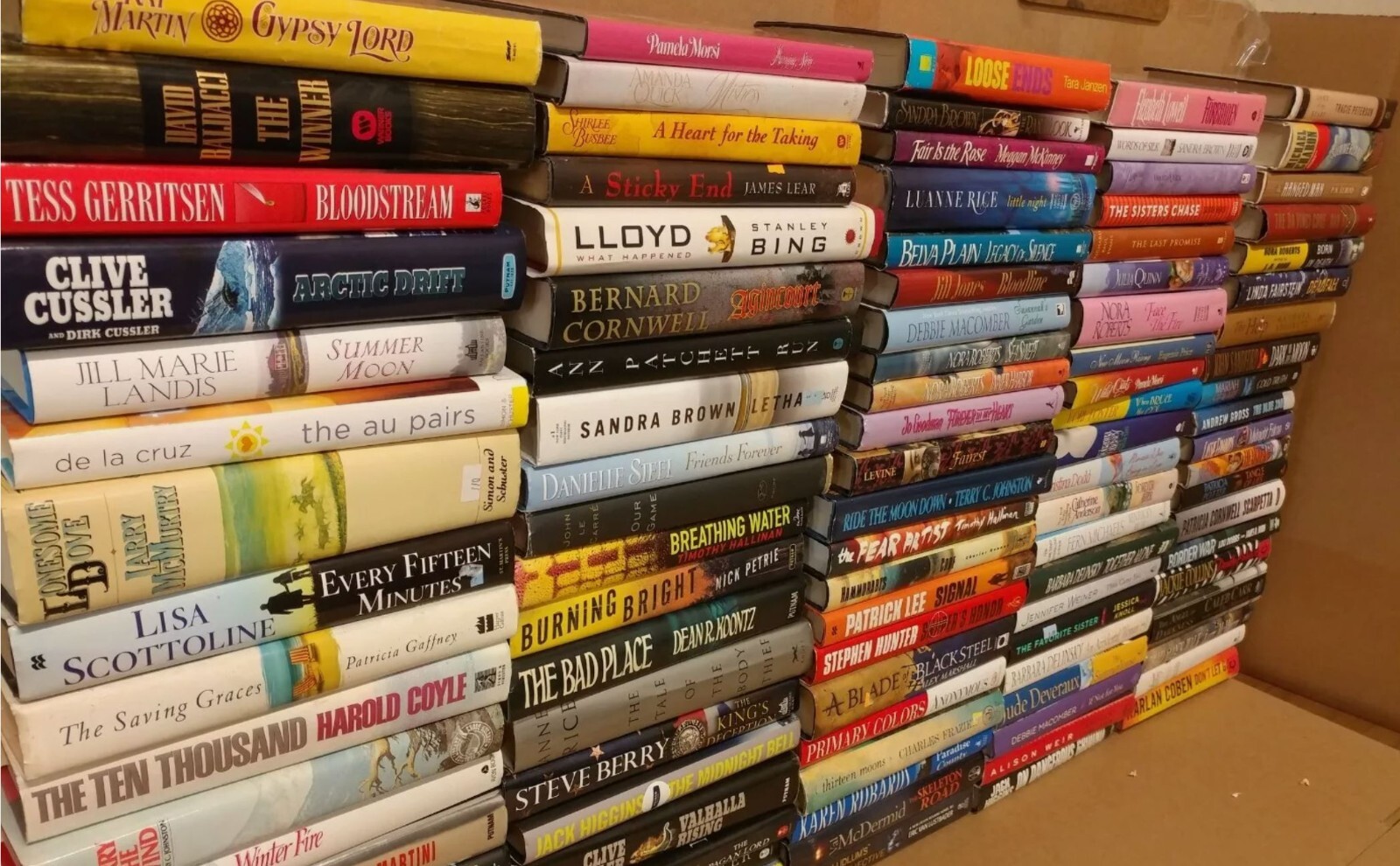 Lot of 10 Pounds Hardcover INSTANT COLLECTION GENERAL FICTION Book MIX GENRE SET