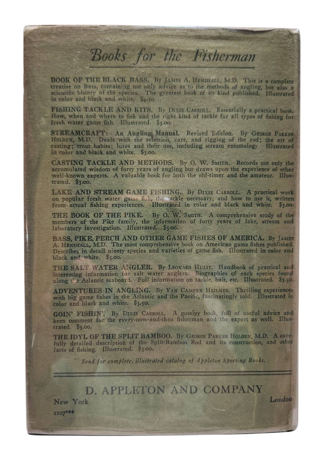 Modern Bait & Fly Casting 1928 by Ozark Ripley, D. Appleton & Co.