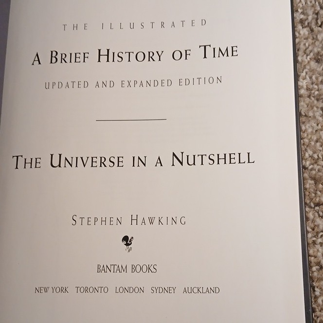Stephen Hawking Illustrated Brief History of Time/Universe Nutshell Hardcover B…