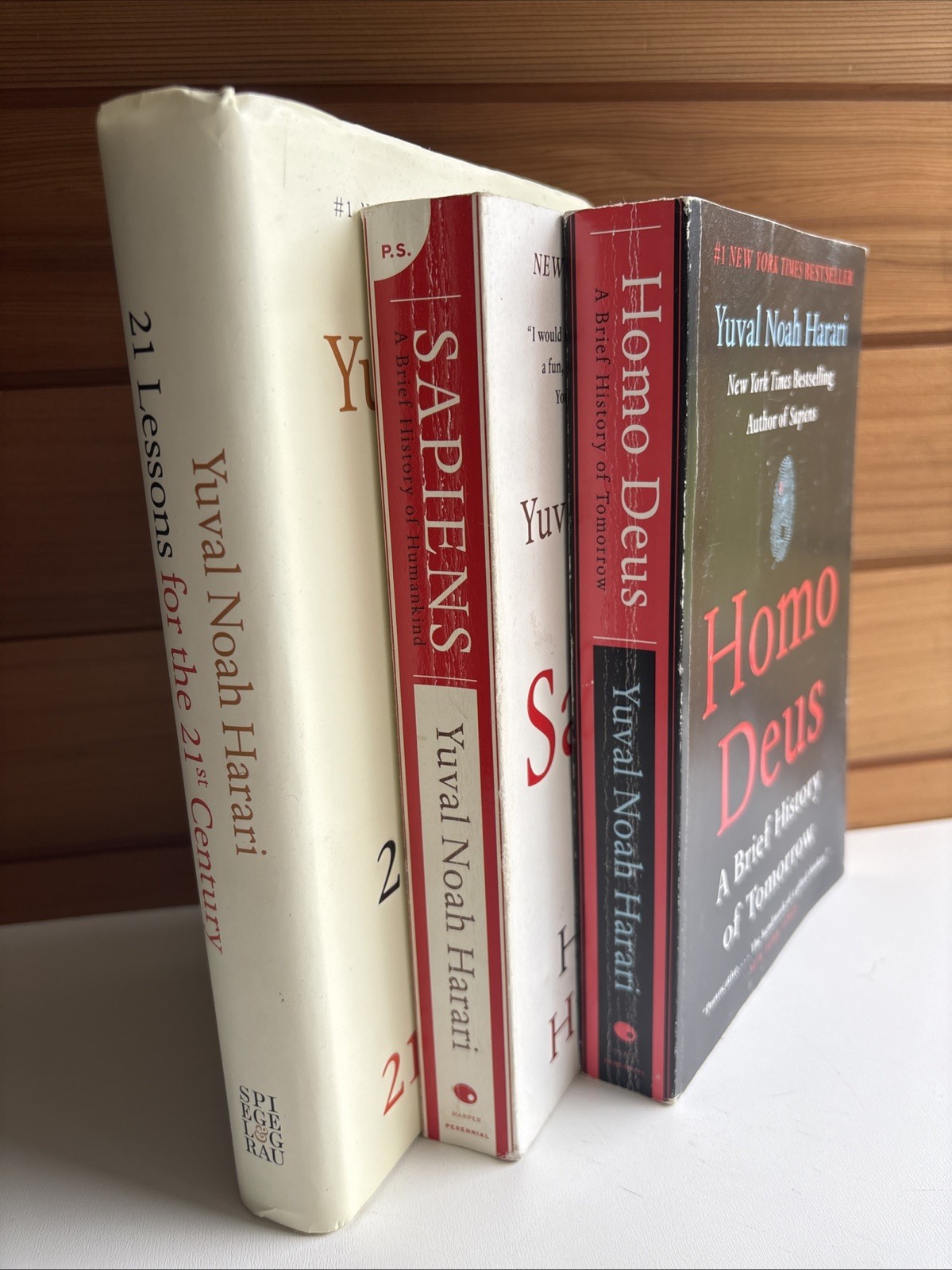 Yuval Noah Harari 3 Book Set Collection: Sapiens, Homo Deus & 21 Lessons English
