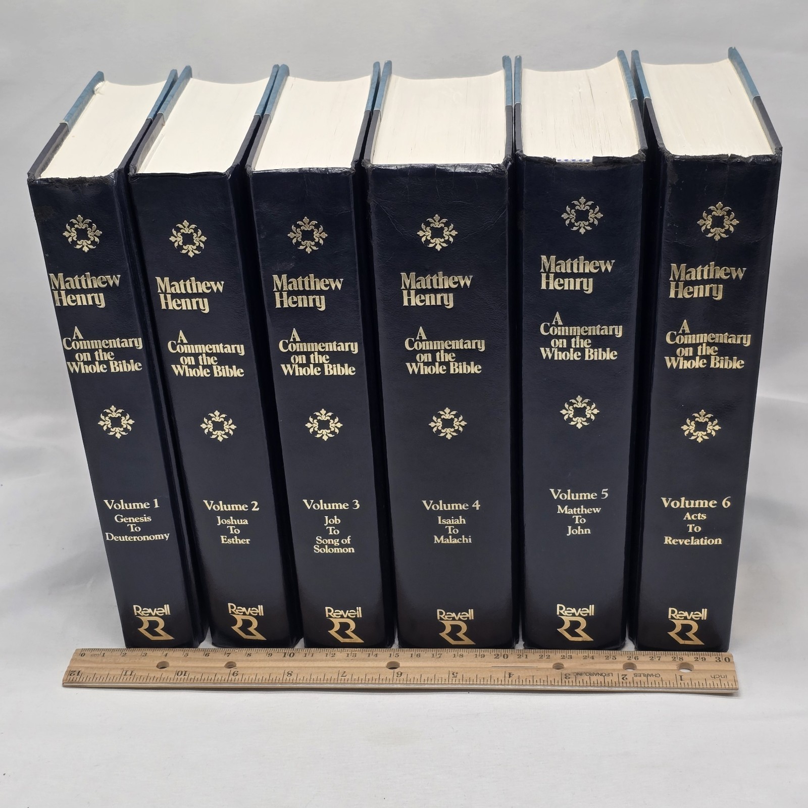 Matthew Henry’s Commentary On The Whole Bible Vol 1-6 Complete Set Revell Vtg