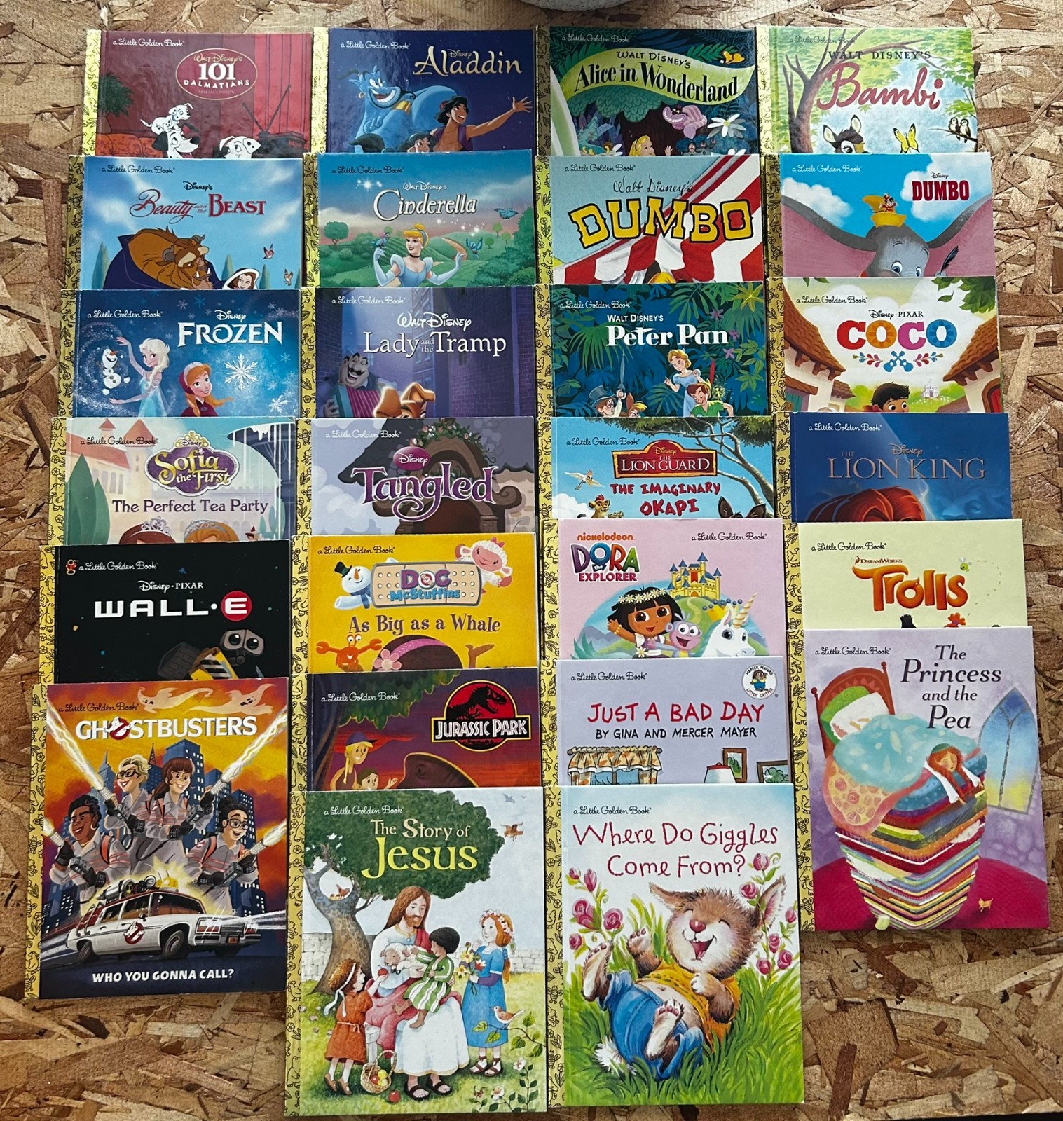 Lot of 26 Different LITTLE GOLDEN BOOKS – Classic Disney, Modern Disney, Various
