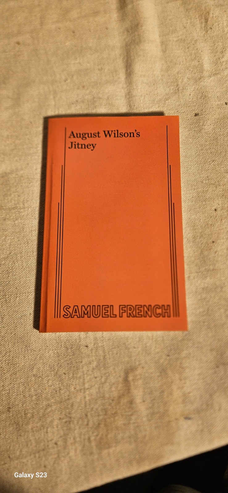 August Wilson’s Jitney Samuel French Acting Edition Concord Theatricals Script