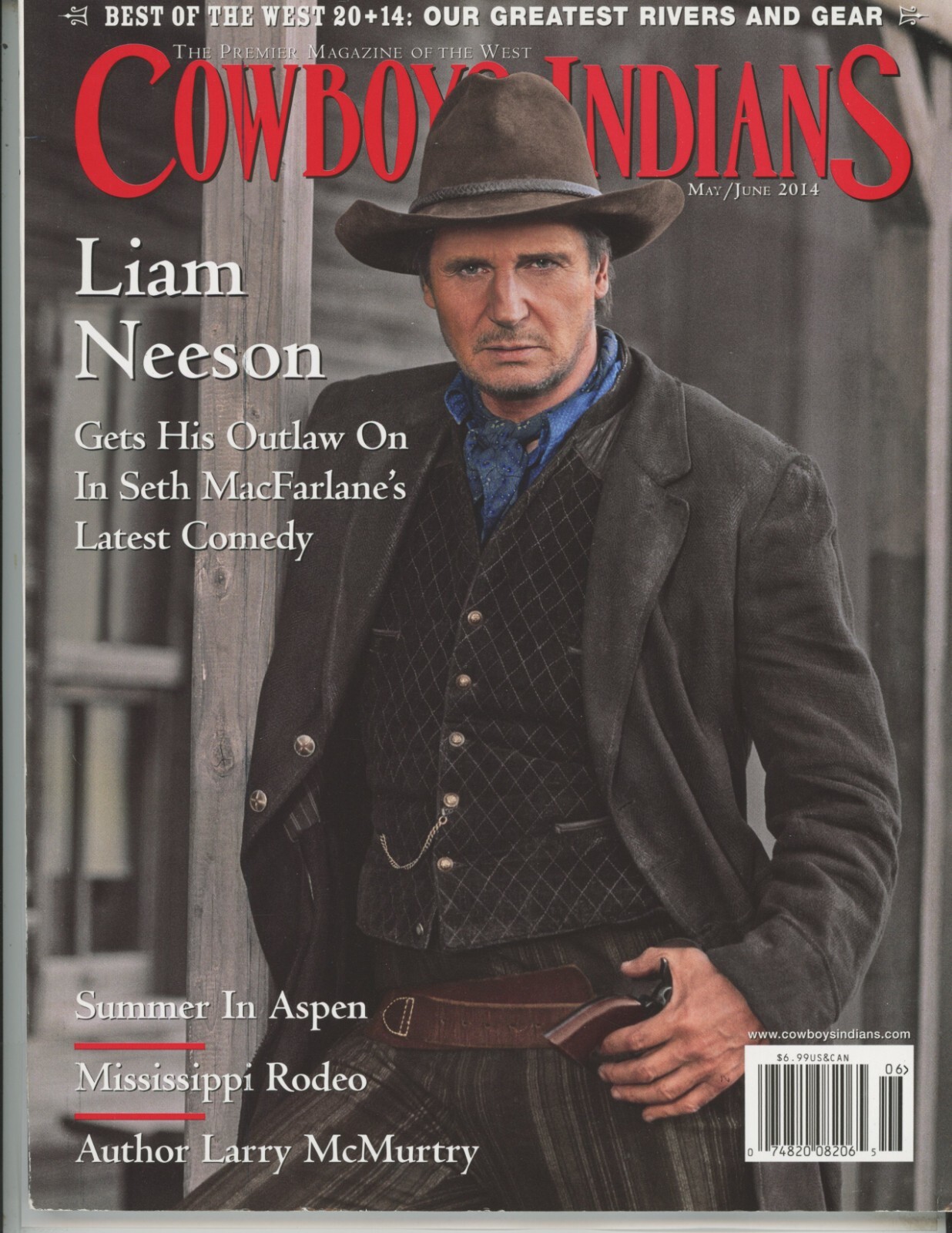 COWBOYS & INDIAN MAGAZINE – May/June 2014 with Liam Neeson on the cover