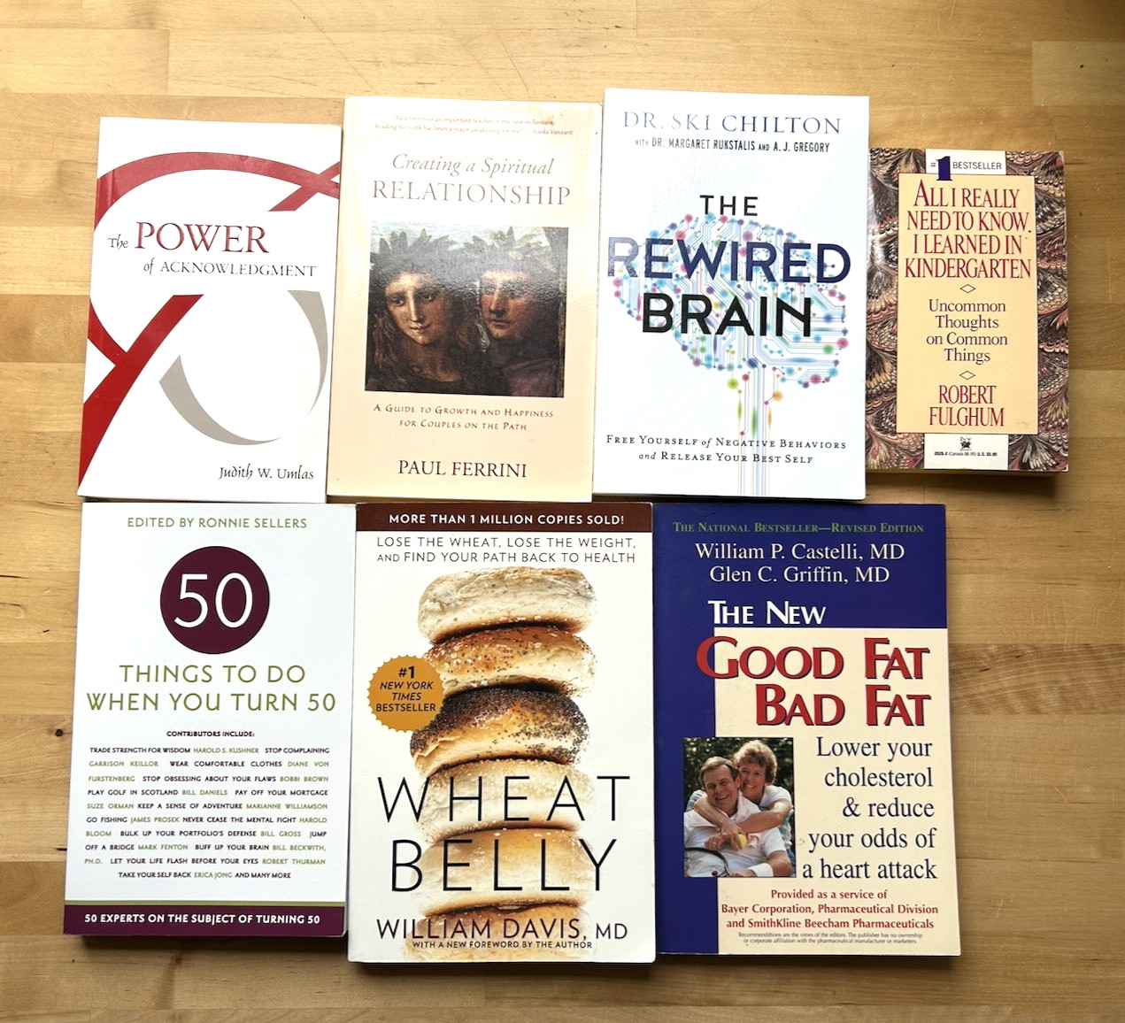 Lot of 7 Self Help Paperback Books Various Authors & Titles Motivational