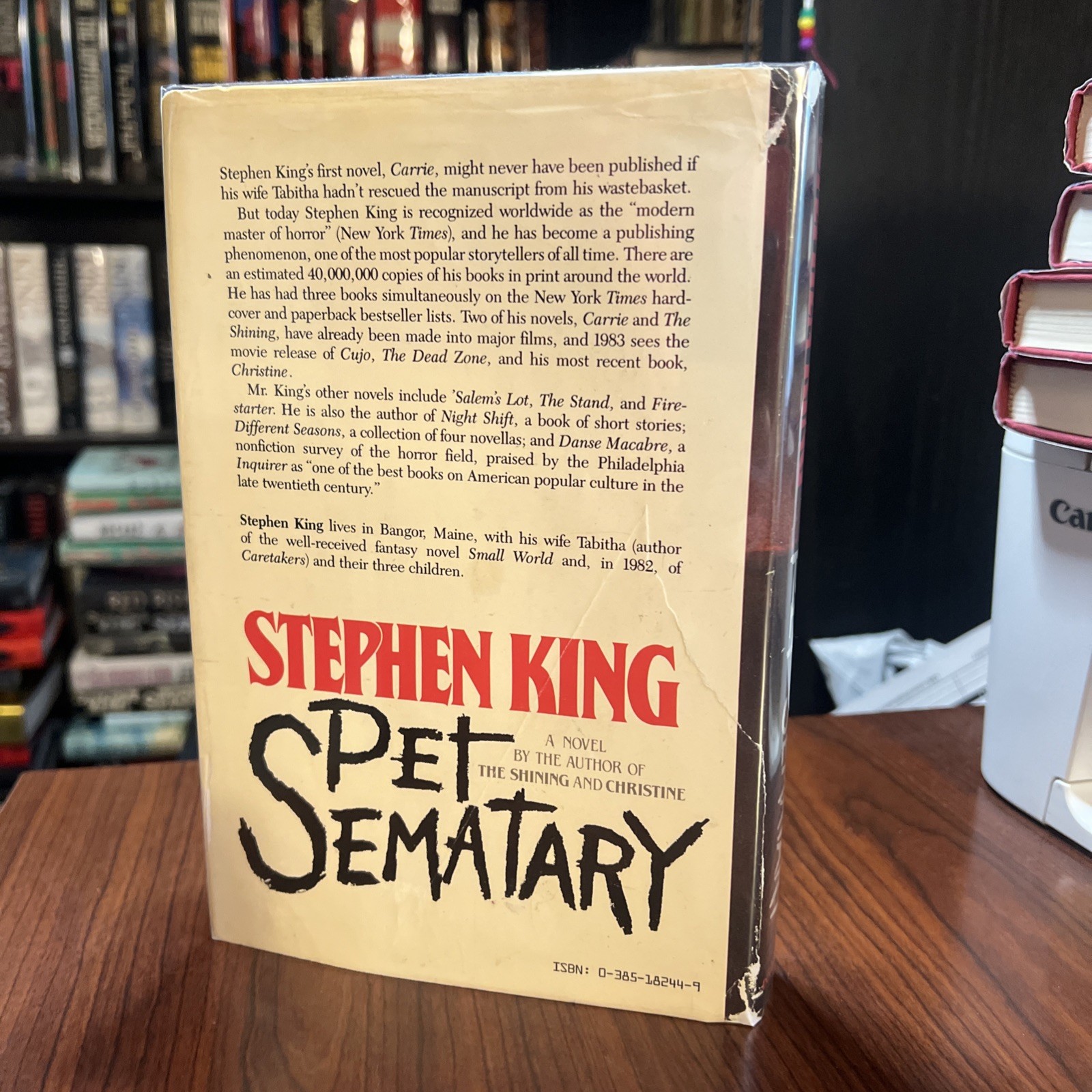 “Pet Sematary” ~ Stephen King: Y38 TRUE First Edition 1st Printing