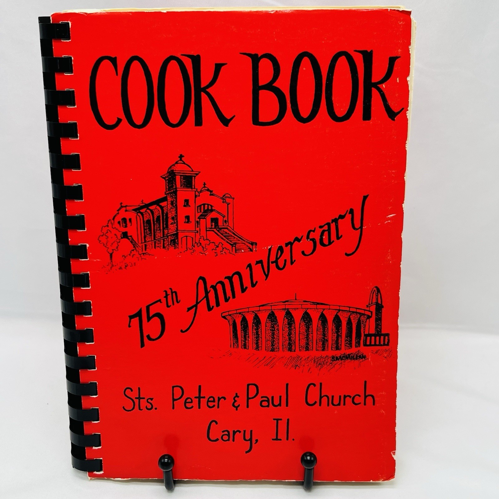 Sts. Peter & Paul Church Cookbook 1986 Cary Illinois Spiral Bound 146 Pages