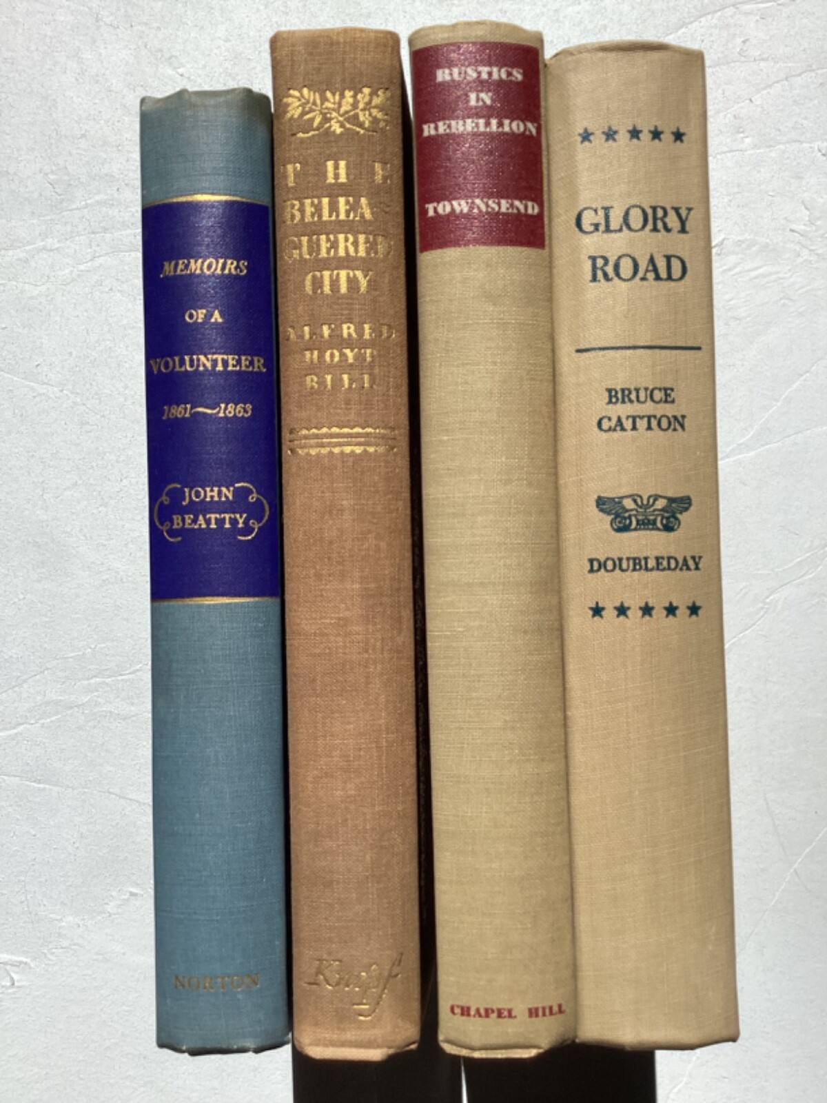 Lot of 4 Civil War Books with dust jackets memoir Richmond Bruce Catton etc