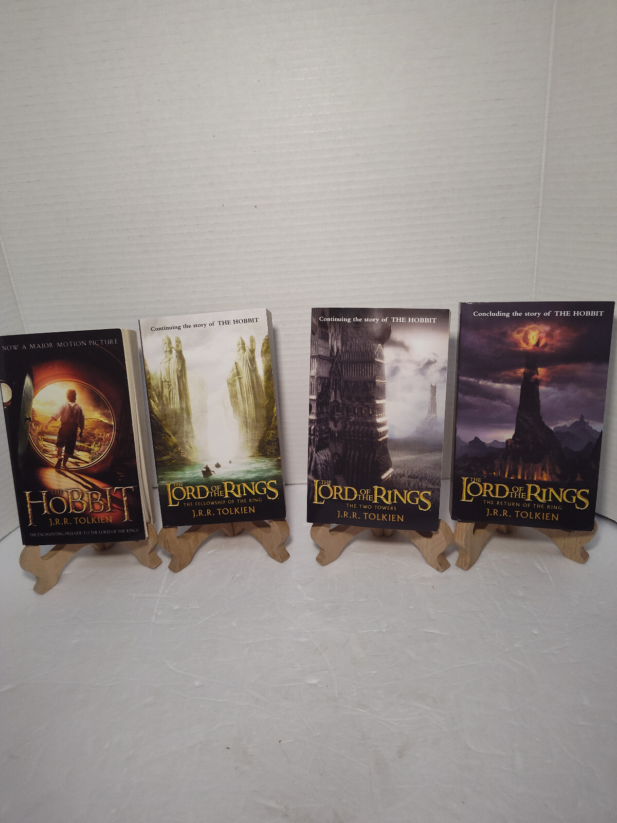 The Hobbit and The Lord of the Rings 4-Book Boxed Set (Media Tie-In) – NO BOX