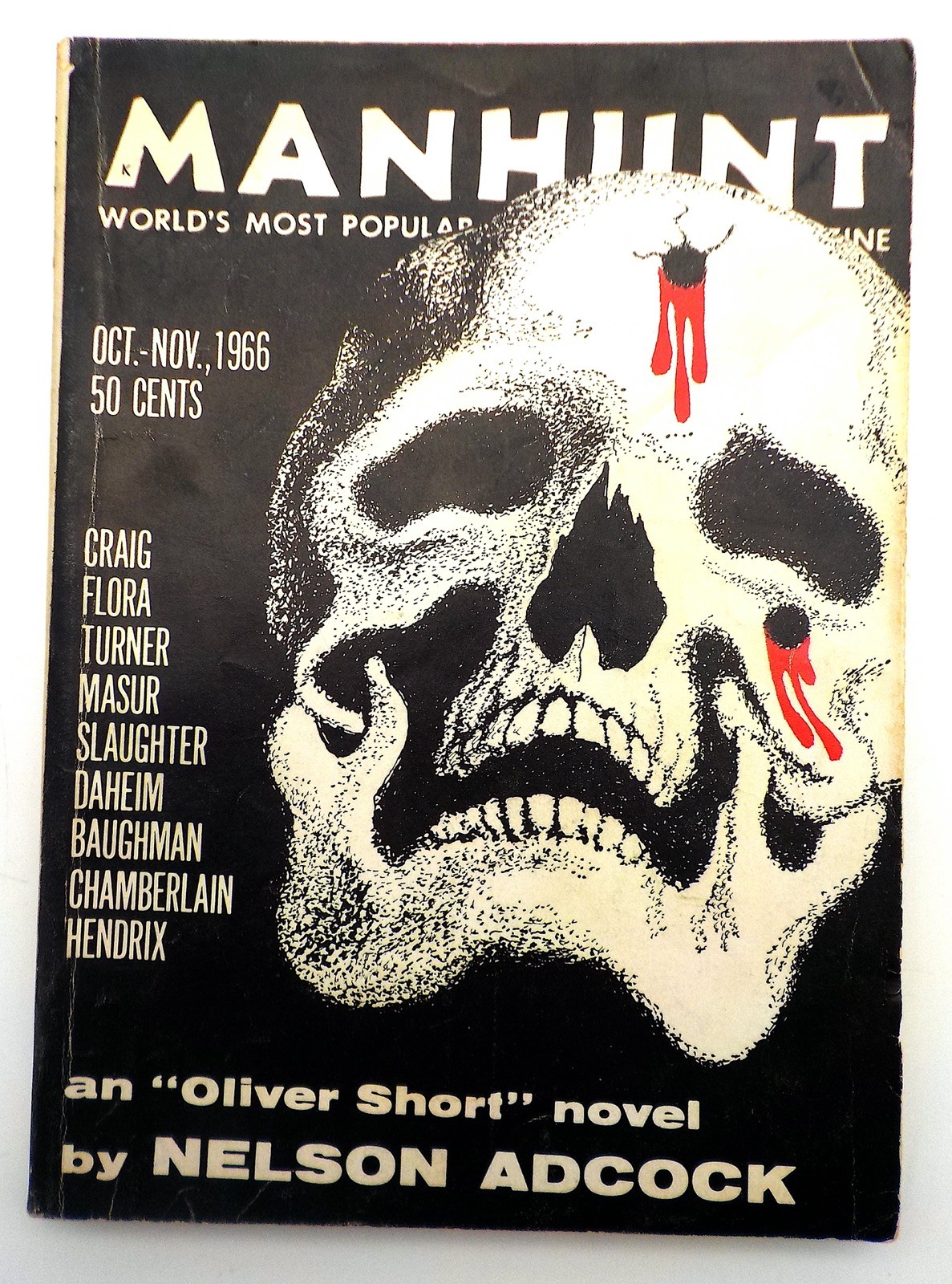 MANHUNT Detective Story Monthly Magazine Oct.-Nov. 1960