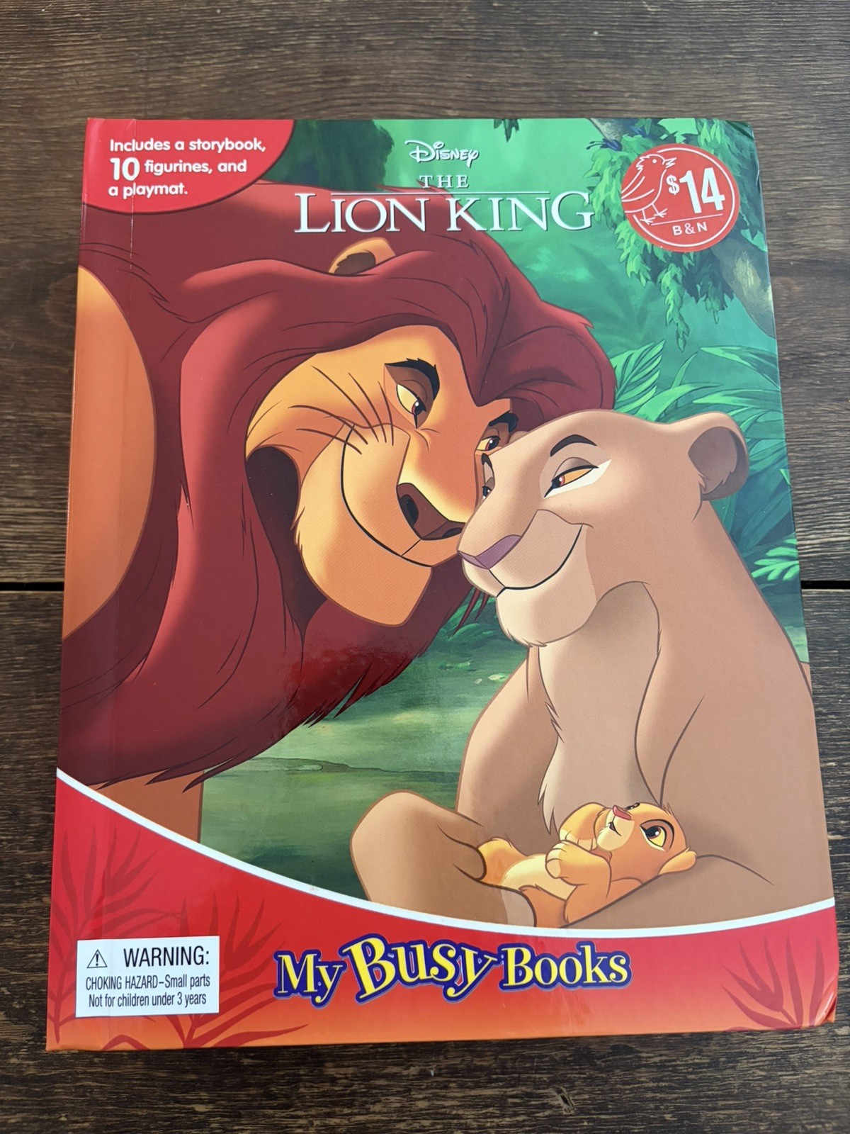 Disney Lion King My Busy Books – Storybook, 10 figurines, playmat