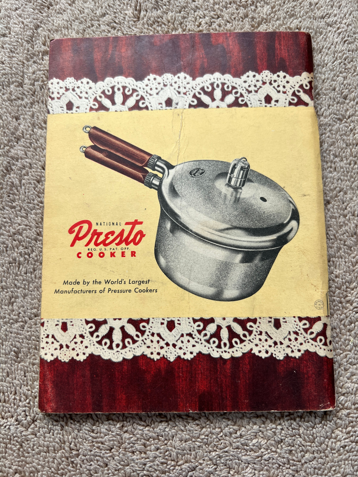 Vintage 1946 National Presto Cooker Recipe Book, Use & Care Guide, 70 Pages