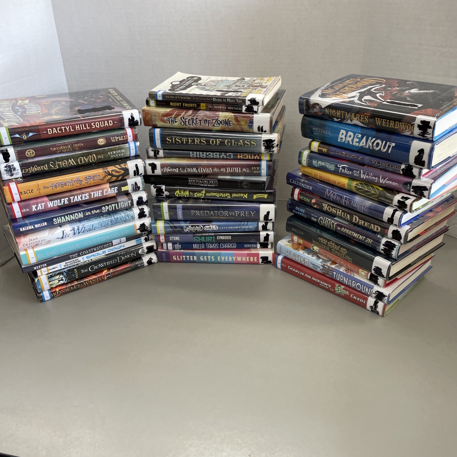 Juvenile Variety Fiction Lot of 37 Hardcover Mixed Genre/Authors Ex-Lib