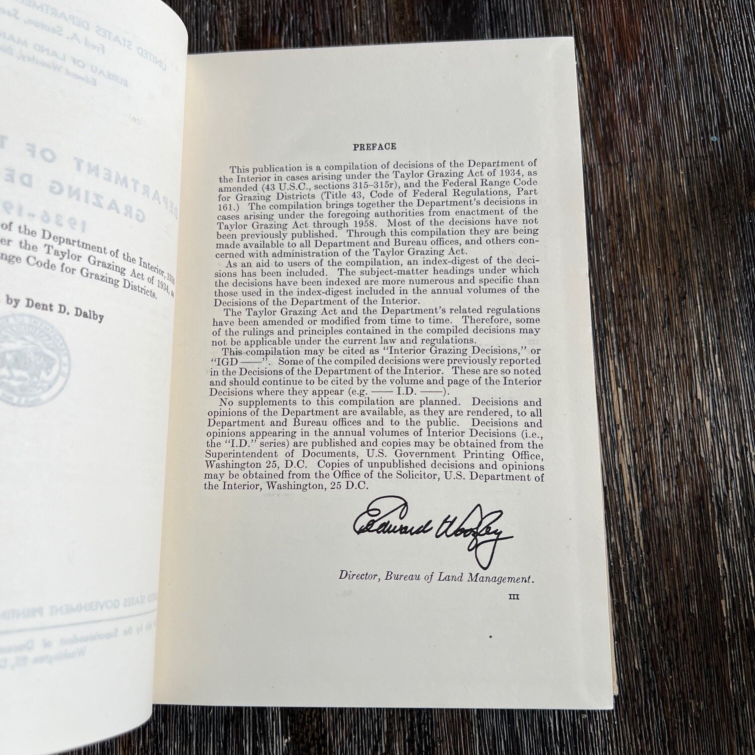 VTG Department of the Interior Grazing Decisions 1936-1958 Hardcover Book READ