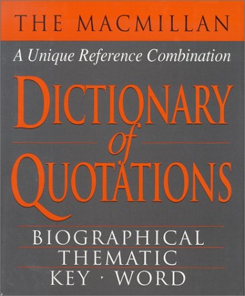 MacMillan Dictionary of Quotations Hardcover Inc. Staff Book Sale