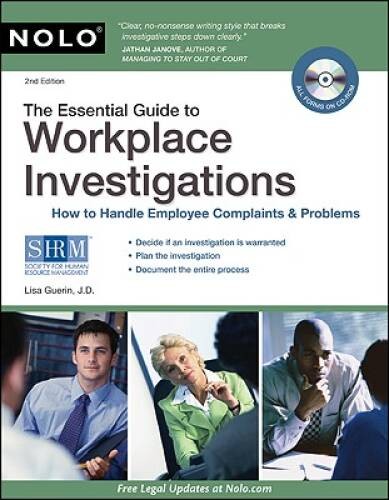 The Essential Guide to Workplace Investigations: How to Handle Emplo – VERY GOOD