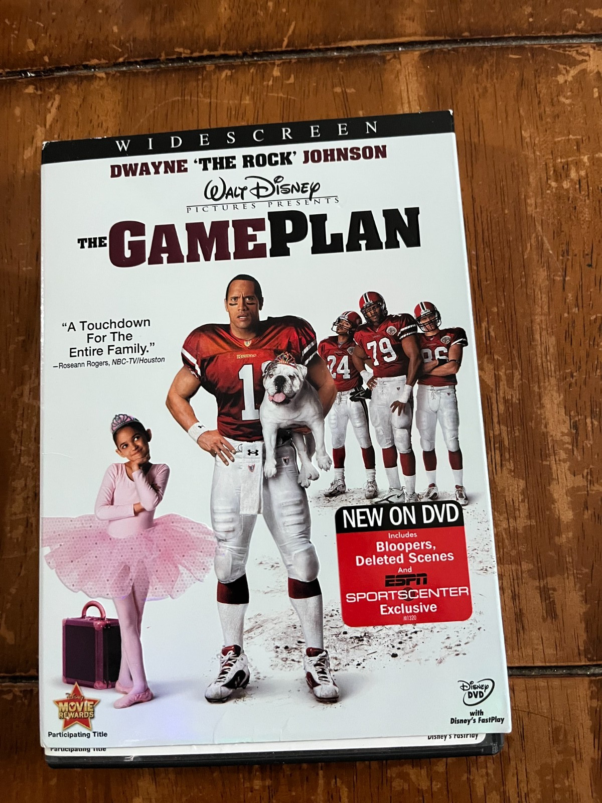The Game Plan – DVD – Very Good DWAYNE “THE ROCK” JOHNSON DISNEY