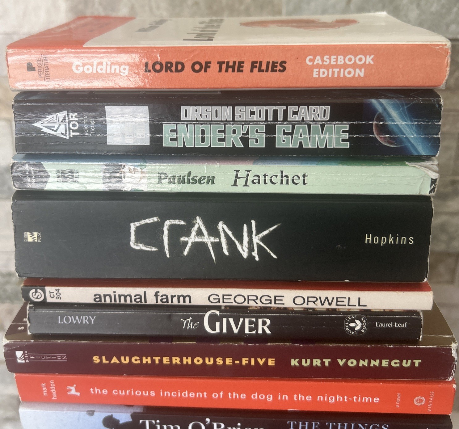 14 BANNED BOOKS Lot YA Challenged Lord Of The Flies Giver Crank Animal Farm