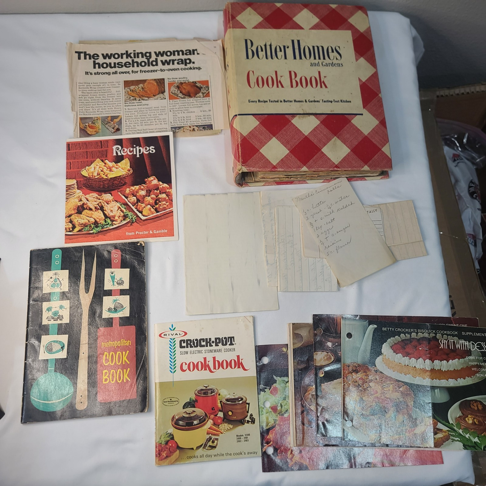 VTG 1947 Better Homes & Gardens Cook Book 5-Ring-11th Printing Deluxe Ed +Extras